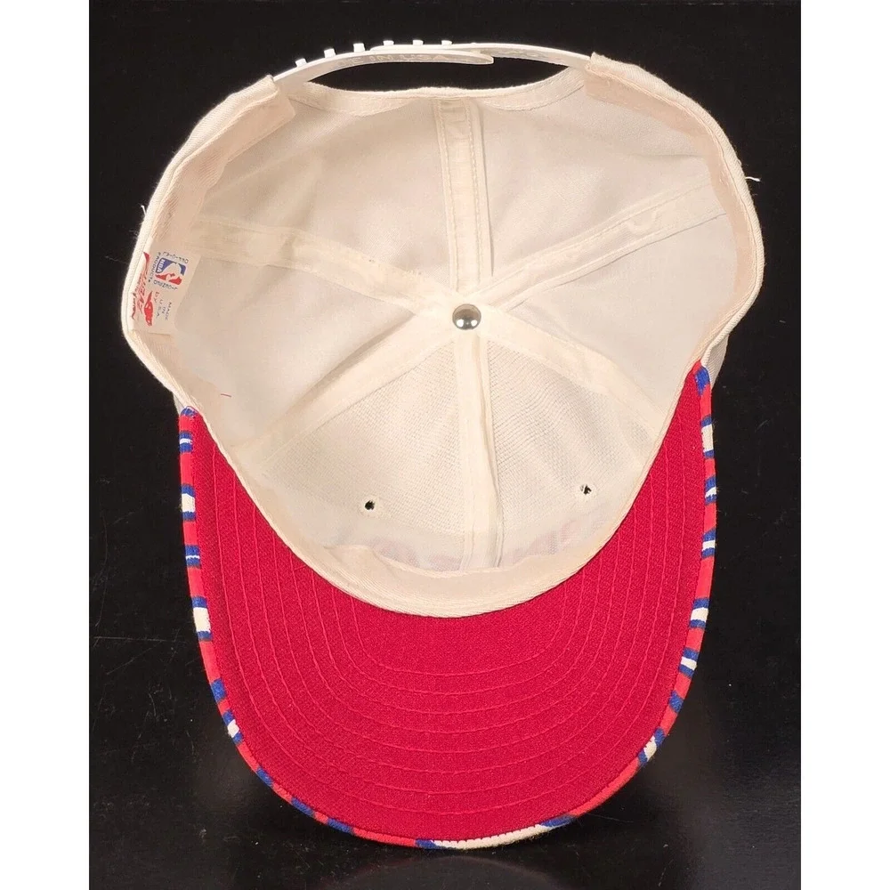 Zubaz Officially Licensed NBA Snapback Red White & Blue Hat Cap, Made in USA